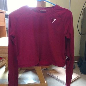 Gymshark drawcord crop top M